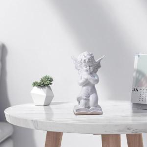 レトロ樹脂天使の翼フィギュアビビッド3D抱擁天使像アート工芸品寝室の