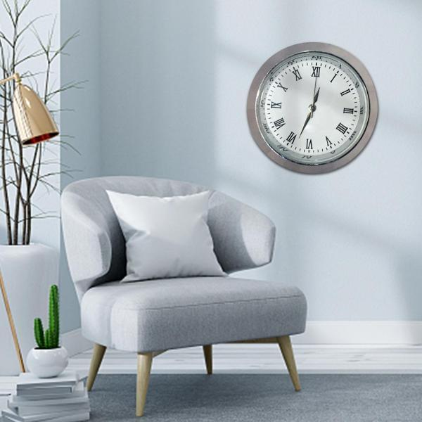 時計インサート 静かな時計メカニズム 35mm 読みやすい DIY 時計用 ホワイトローマ数字の修復