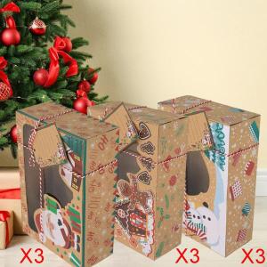 クリアウィンドウ付きクリスマスギフトボックス ...の詳細画像2