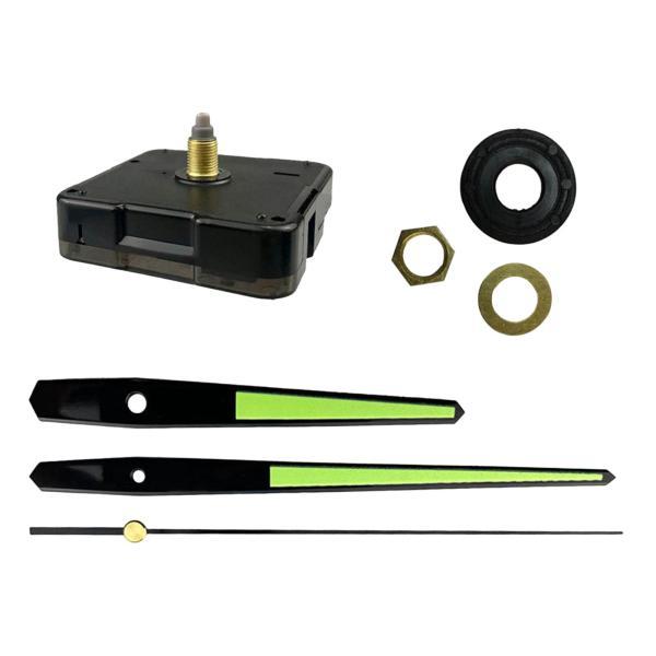 DIY 壁掛け時計ムーブメント機構手セット 8 ミリメートルスレッド非カチカチ音をたてる継手黒秒針