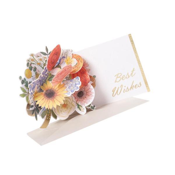 クリエイティブ アップ フラワー グリーティング カードお祝い誕生日プレゼント母の日カード休日、感謝...