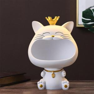 猫の置物 家の装飾 彫像 工芸品 キー収納ボックスの詳細画像3