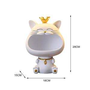猫の置物 家の装飾 彫像 工芸品 キー収納ボックスの詳細画像5