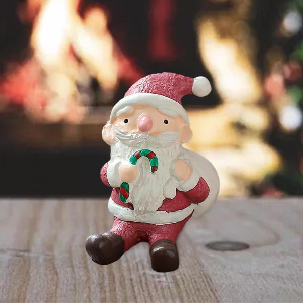 クリスマス置物クリエイティブミニチュア像卓上妖精の庭の装飾サンタクロース