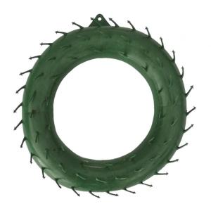 クリスマスラウンドリース作成フープ DIY フラワーアレンジメント用クラフト耐久性のある 20 センチメートル