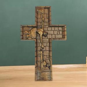 教会クロス イエス クリスチャン 礼拝 祈り 木製 宗教的 壁掛け 十字架