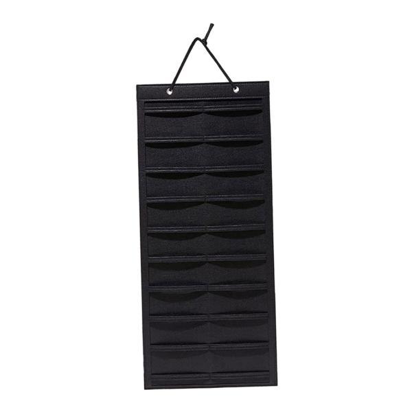 爪クリップホルダー大型壁掛けフェルト爪クリップハンガーショップドア寮用ブラック