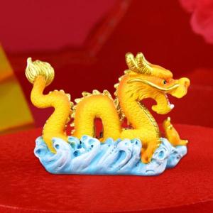 ミニチュアドラゴン置物飾りフィギュアドラゴン像...の詳細画像1