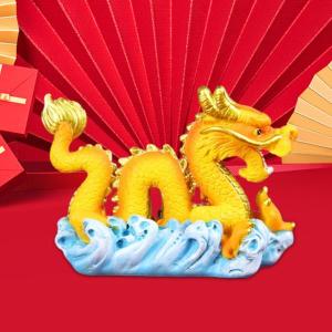 ミニチュアドラゴン置物飾りフィギュアドラゴン像...の詳細画像2