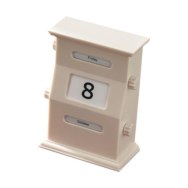 回転式パーペチュアルカレンダー クリエイティブ 新築祝い ギフト 本棚 寝室 ホワイト