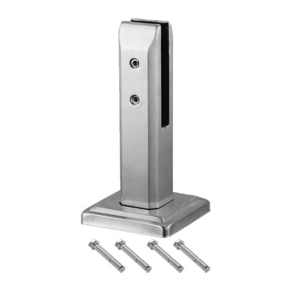 ガラスクランプブラケット ステンレススチール プールフェンス スピゴット あらゆるガラスに対応 高さ...