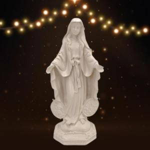 高さ約15cm聖母マリア像/ 汚れなき御心/ カトリック教会 キリスト