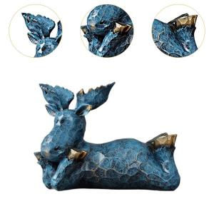 トナカイの彫刻 装飾品 オフィス お土産 ギフ...の詳細画像2