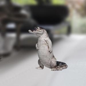 ワニの置物 装飾彫像アクセサリー かわいい センターピース クラフトティー ペット 動物飾り 友人 デスク オフィス 自宅用