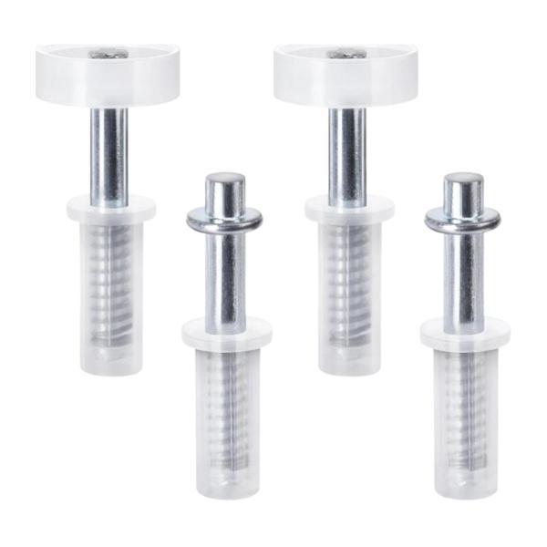 折りたたみドアハードウェアキット トップピボットとガイドホイール ショップオフィスワードローブ用 4...