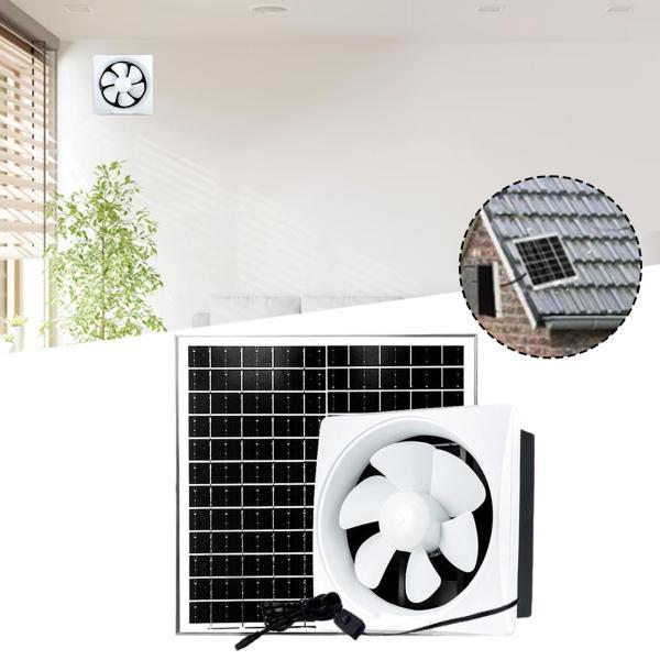 ソーラーファンキット 壁掛け換気扇 ソーラーパネル 換気扇 17W 排気ファン 鶏小屋 犬小屋 温室...