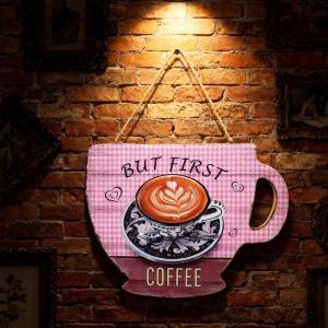 コーヒーバードアサイン 2D壁掛けサイン コー...の詳細画像3