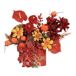 中国の旧正月飾り 2026年 家庭用 オーナメント 人工赤いベリーの枝 スタイルC