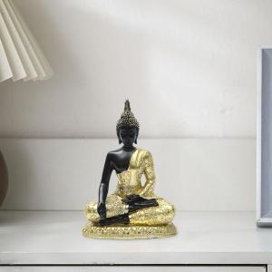 タイの仏像置物仏教美術工芸品彫刻樹脂工芸品オフィス屋内寝室テーブル本棚用