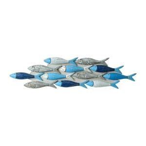 魚の壁飾り 装飾木製壁飾り 寝室 家庭 リビングルーム用 66.5cmx16cm