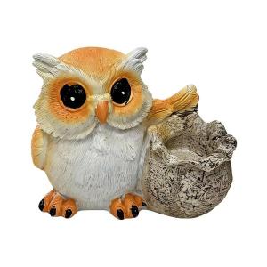 鳥の置物 新築祝いの贈り物 本棚、寝室、コーヒーテーブル用彫刻 8.5cm×6.5cm×7cm