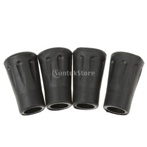 ノーブランド品ハイキング スティック ウォーキング トレッキング ポール 4cm 用 4本 交換用 ゴム ヒント エンド