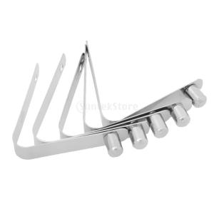 カヤック パドル プッシュ スナップ ボタン テント オーニング ポール 固体 単一 ピン 6mm シルバー