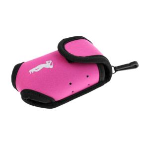 弾性 ネオプレン ミニ ゴルフボール ボールケース ティーバッグ ポーチ 全3色 - ピンク｜stk-shop