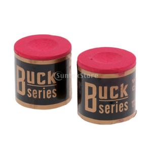 2点 スヌーカー キューチップ ビリヤードチョーク キューチョーク 全2色 - レッド