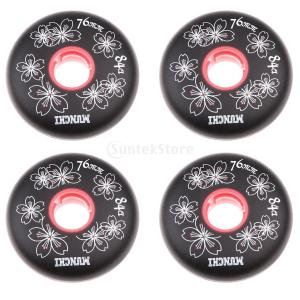 4個入り 桜の花柄 インライン ローラースケート 交換用