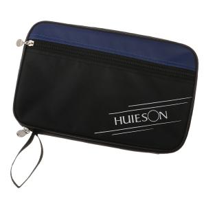 卓球ラケットケースカバーピンポンパドルバッグジッパーブルーブラック