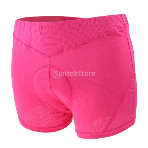 通気性 サイクリング用 ショートパンツ 女性 全6サイズ - ピンク, L