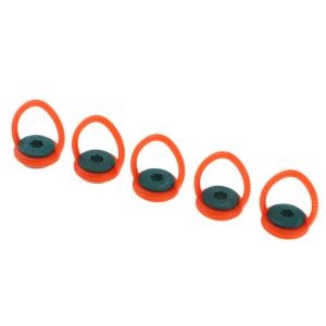 5ピースプラスチックスヌーカービリヤードプールテーブルキュースティックチップハンガーオレンジ10ミリメートル