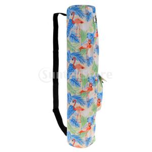 拡張可能収納ポケットスポーツフラミンゴA付きスポーツヨガマットキャリアバッグ