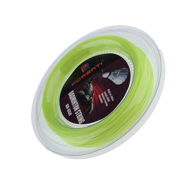 耐久性のあるナイロンバドミントンラケットのひもの高い柔軟性の蛍光黄色