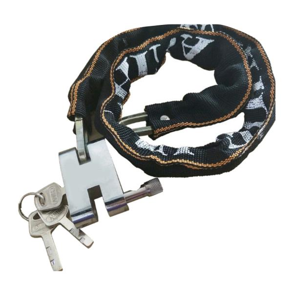 80cm バイクチェーンロック 自転車チェーンロックオートバイセキュリティスチールロック