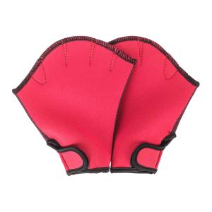 AQUATIC FITN SWIMMINGGLOVES水かきのあるプールグローブトレーニングレッドS｜stk-shop