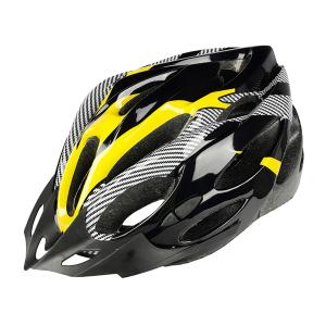 自転車ヘルメット バイザー付き 調節可能なヘッドギア 超軽量 通気性 耐衝撃性EPSヘルメット 自転車ヘッドギ アイエローブラック