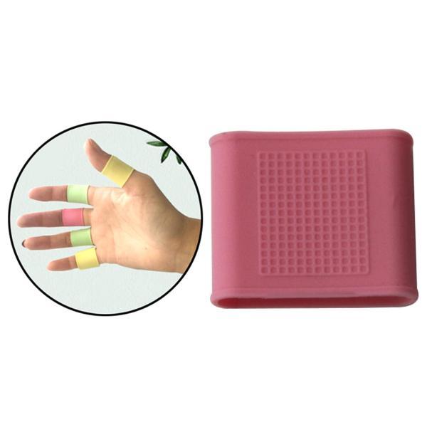 ソフトゴルフフィンガースリーブシリコンプロテクターサポートラップピンク23mm