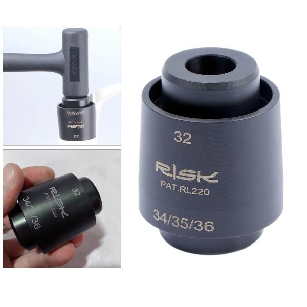 自転車フロントフォークダストシールインストールドライバツールキットのための32/34/35/36ミリ...