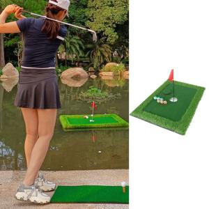 ゴルフプールフローティングゴルフゲームグリーンマットコンペセット57x90CM｜stk-shop