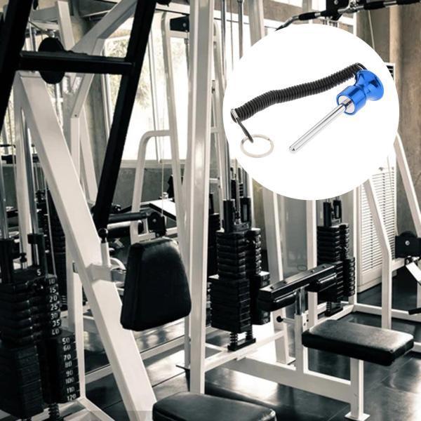 プルロープ交換部品付き磁気ウェイトスタックピン8x80mmブルー