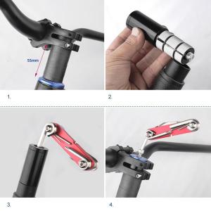 1PCバイクハンドルバーステムライザーエクステ...の詳細画像1