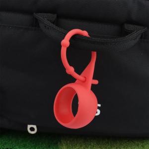 ゴルフボールホルダー保護オーガナイザーシリコンアウトドアスポーツレッド用に調整可能｜stk-shop