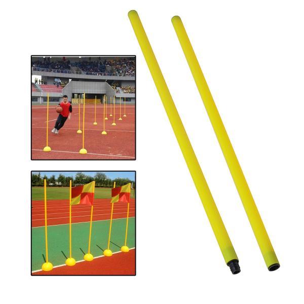 サッカー ドア ポール トレーニング ツール サイン 障害物 マーカー ロッド 2  ポール