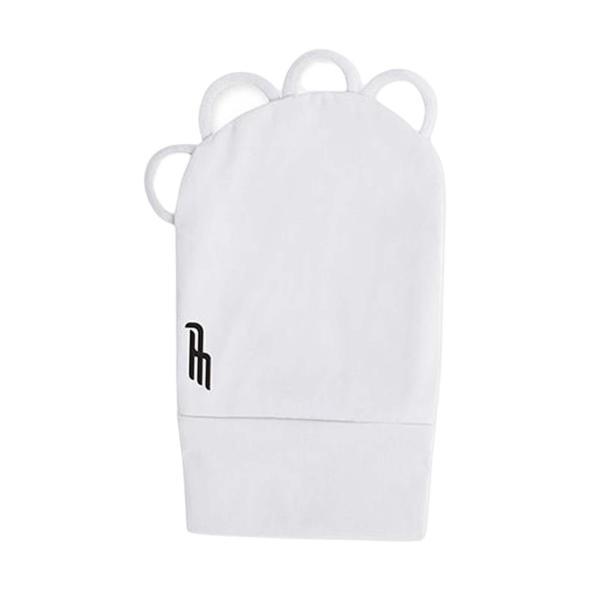 日焼け止め フィンガーグローブ アイスシルク素材 軽量 伸縮性 携帯用 XL 左 ホワイト