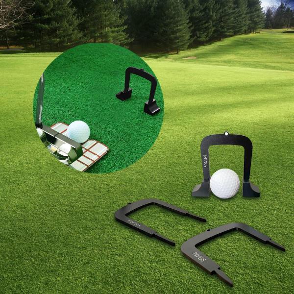 3 個ゴルフパッティングゲートメタルパターターゲット練習用品ベース 2 ベース