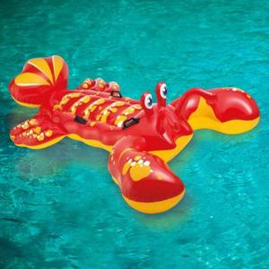 インフレータブルプールフロート水プール水泳リングパーティーロブスター 213x137cm