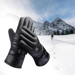 冬の手袋冬暖かい手袋トレンディなポータブル耐摩耗性アンチスリップ乗馬手袋男性屋外スキー用サーマルグローブ｜stk-shop