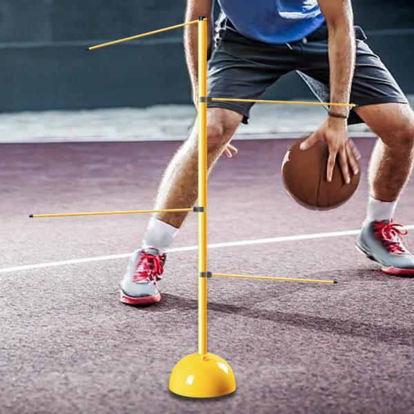 バスケットボール フィットネス トレーニング スティック アジリティ ポール 組み立てが簡単 調節可...